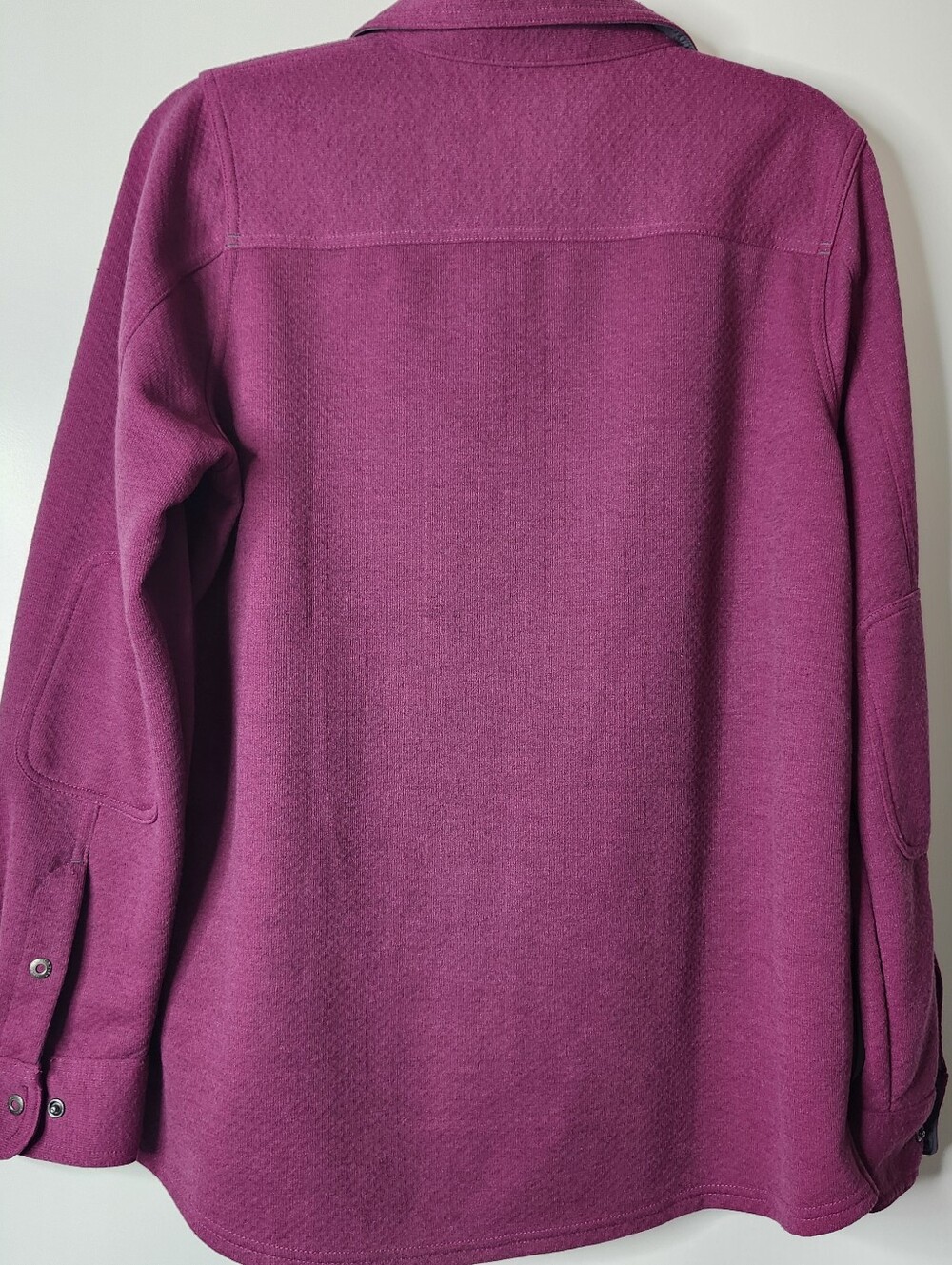 LL Bean Polartec Womens Large Jacket Snap Front Pockets Outdoor Layer Fall Warm - Picture 11 of 13